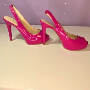 Guess slingback heels.